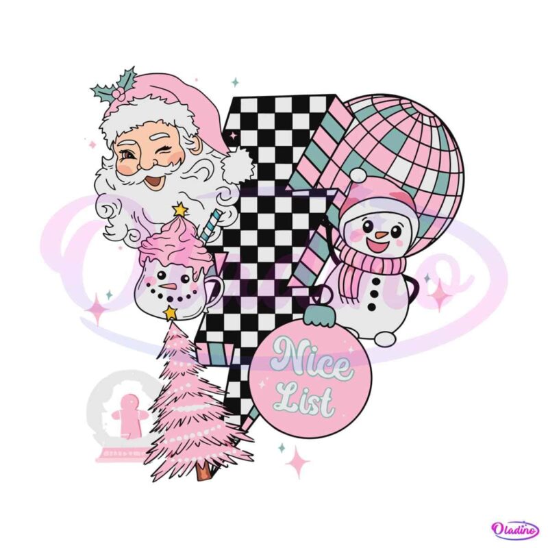 retro-christmas-santa-claus-nice-list-lightning-bolt-svg-file