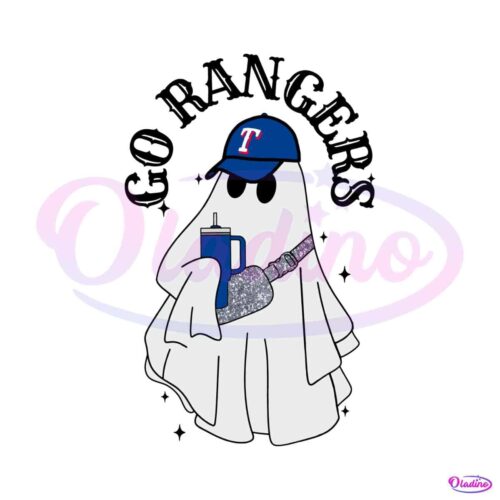 retro-go-rangers-spooky-baseball-png-sublimation-file