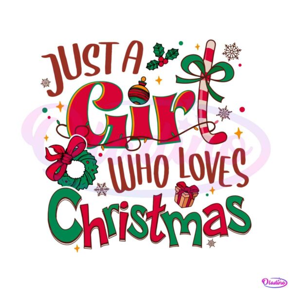 retro-just-a-girl-who-loves-christmas-svg-file-for-cricut
