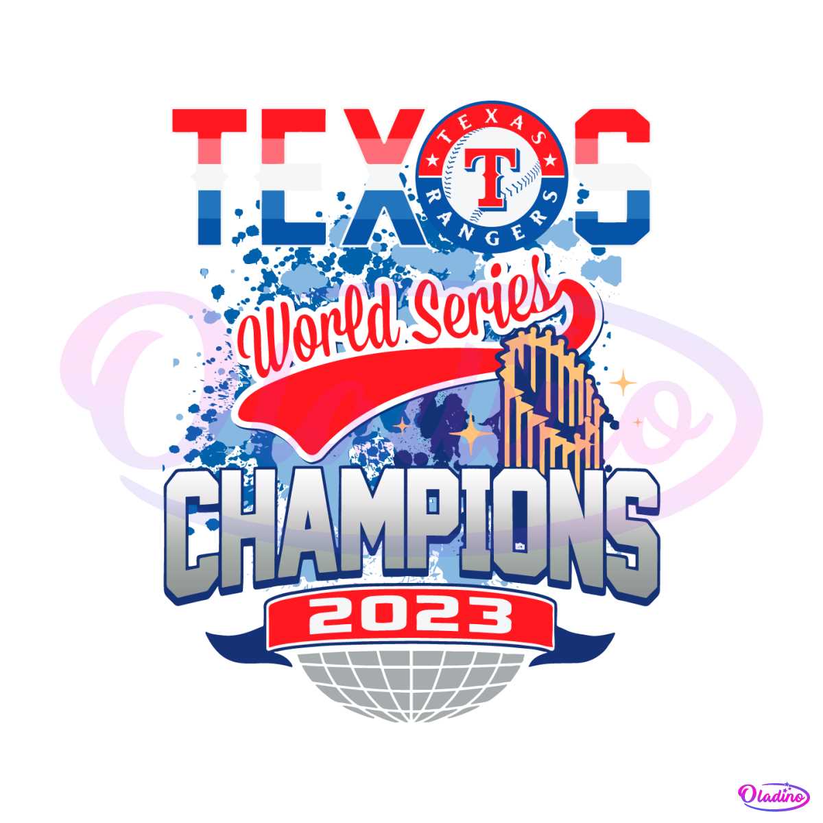 Texas Rangers Major League Baseball Playoff Champions SVG, Texas Rangers SVG,  Baseball SVG