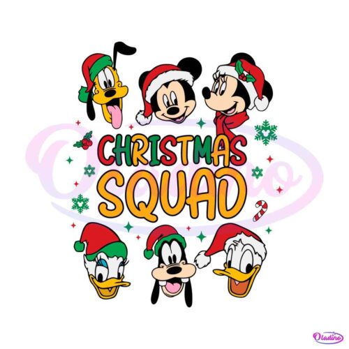 christmas-squad-disney-mickey-and-friends-svg-cricut-file