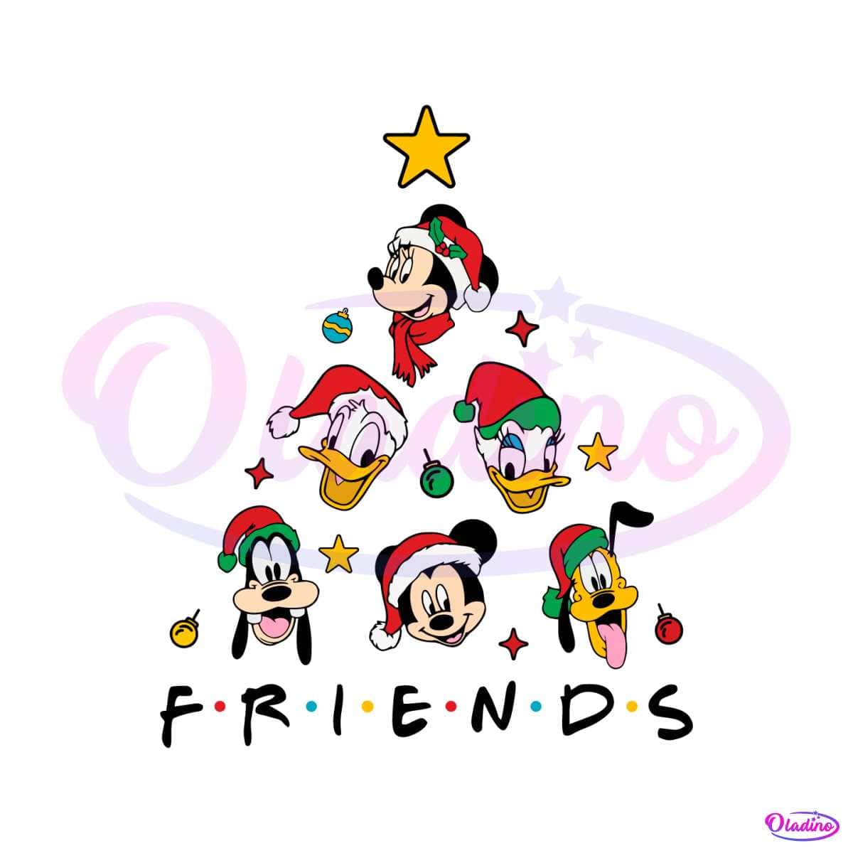 Santa Mickey And Friends Disney Squad SVG Graphic File