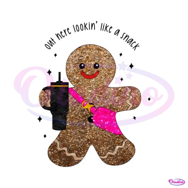 boojee-out-here-lookin-like-a-snack-christmas-cookie-png