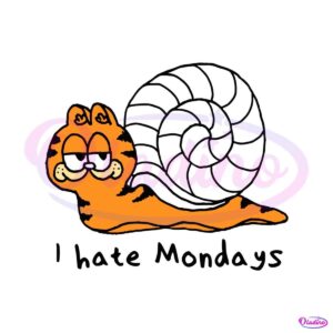 garfield-i-hate-mondays-snail-svg-graphic-design-file