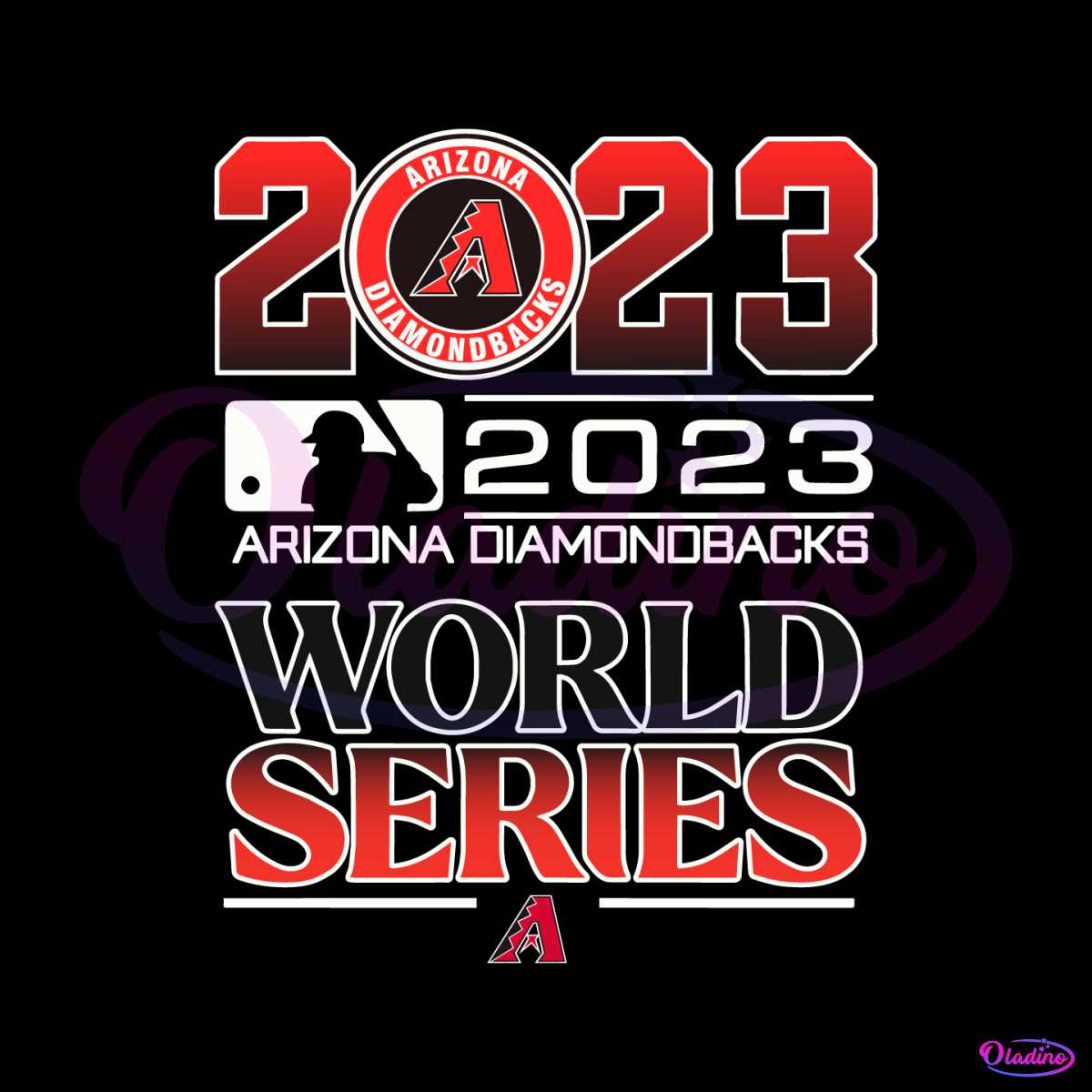 Postseason 2023 Arizona Diamondbacks World Series SVG