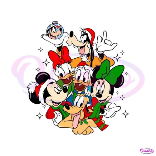 mickey-and-friends-christmas-magic-kingdom-xmas-svg-file