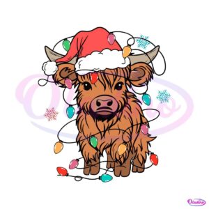 funny-christmas-cow-with-santa-hat-svg-cutting-digital-file