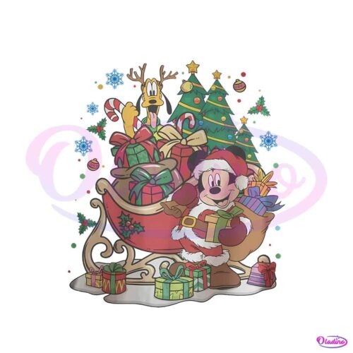 funny-mickey-and-friends-christmas-tree-png-download