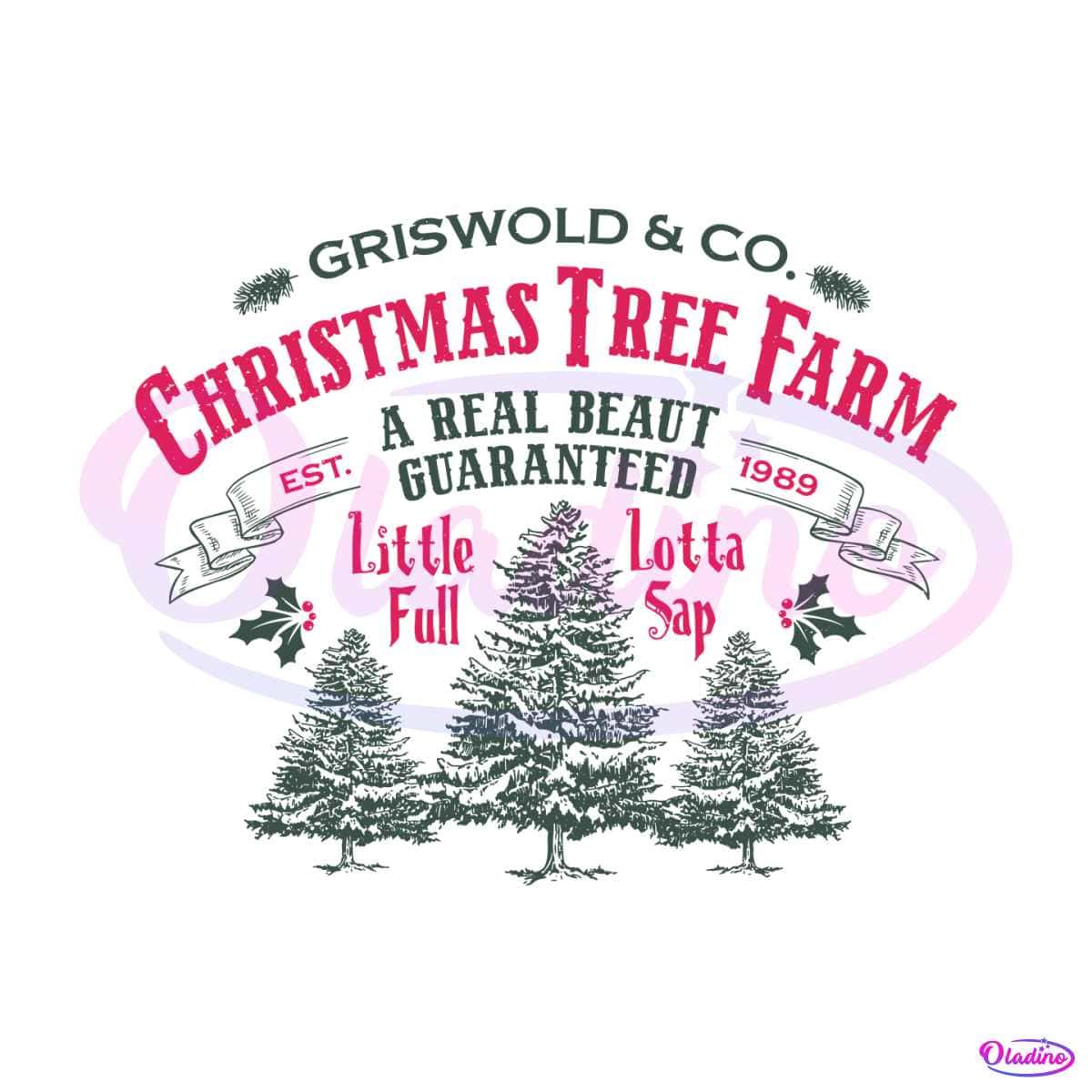 Vintage Griswold Christmas Tree Farm SVG Cricut Files