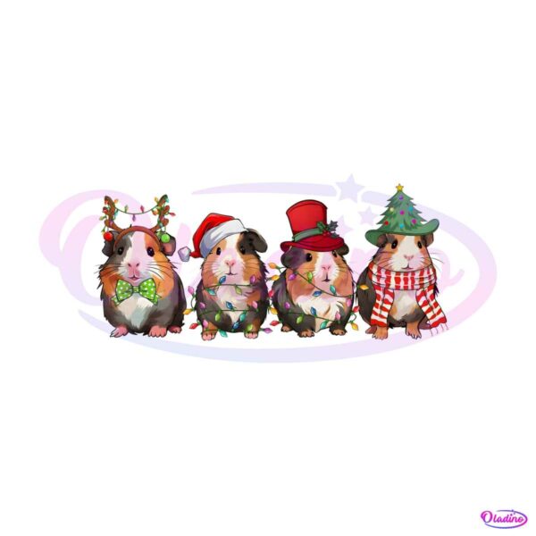 funny-christmas-guinea-pig-santa-hat-png-download