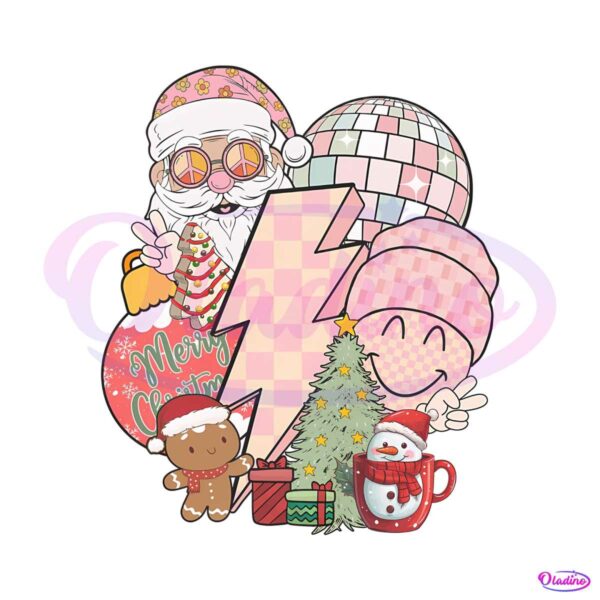 groovy-merry-christmas-santa-claus-friends-png-sublimation