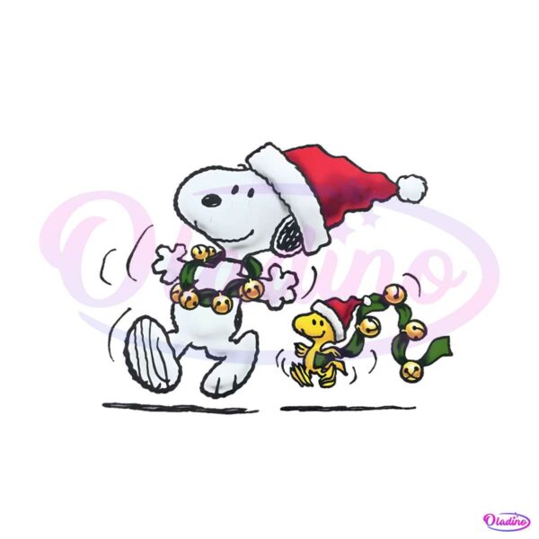 santa-snoopy-christmas-cartoon-dog-png-download