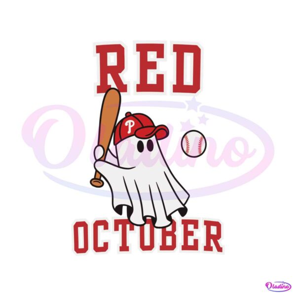 Phillies Skeleton Hand Red October SVG File For Cricut