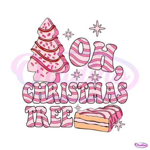 funny-pink-cake-oh-christmas-tree-svg-cutting-digital-file