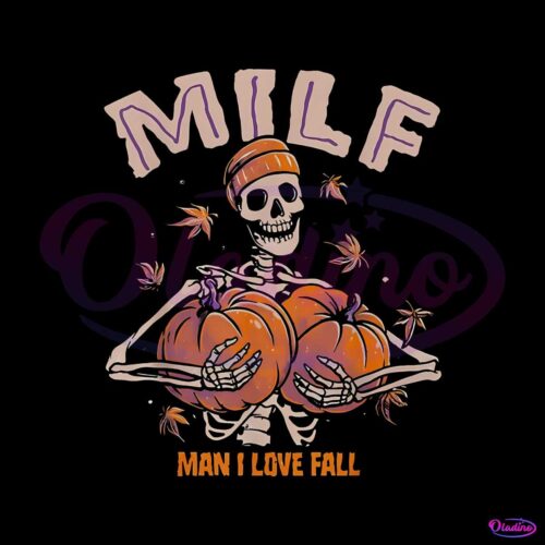 skeleton-pumpkin-milf-man-i-love-fall-png-download