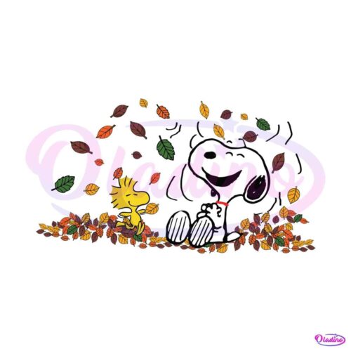 fall-snoopy-with-woodstock-autumn-leaves-svg-file-for-cricut