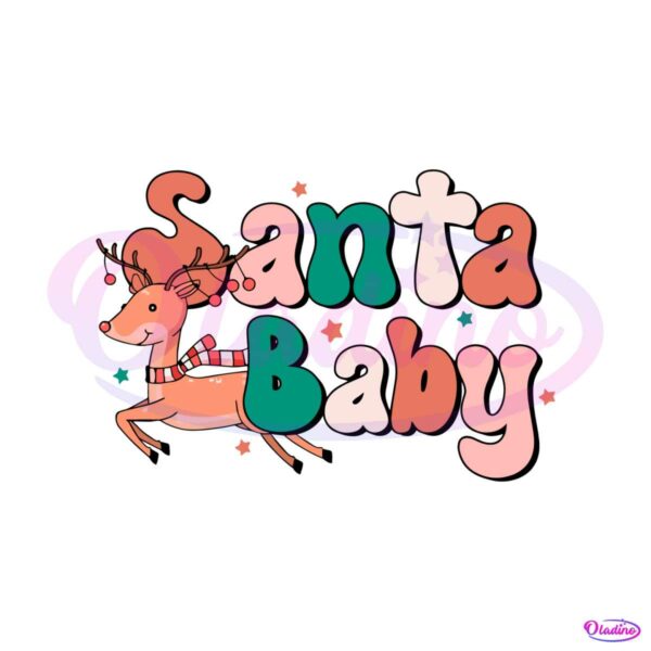 retro-christmas-santa-baby-reindeer-svg-cutting-digital-file