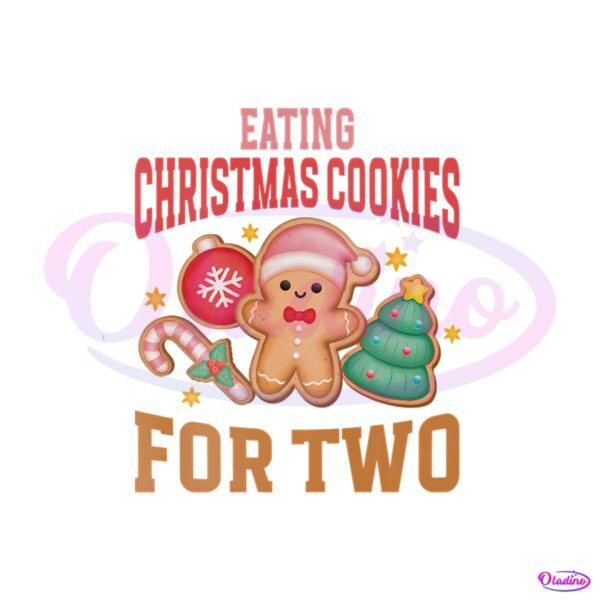 eating-christmas-cookies-for-two-new-mom-baby-png-file