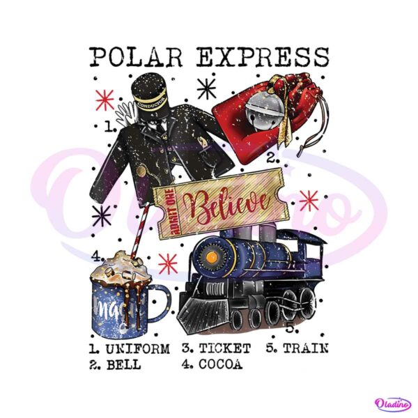 vintage-polar-express-polar-ticket-png-sublimation-design