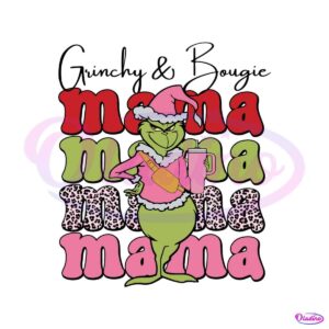 cute-grinchy-and-bougie-mama-svg-graphic-design-file