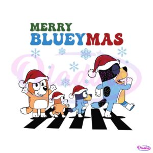 merry-blueymas-bluey-family-on-the-street-svg-cricut-files