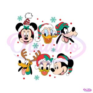 christmas-party-mickey-and-friends-svg-graphic-design-file