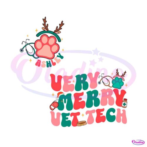 very-merry-vet-tech-veterinary-technician-svg-for-cricut-files