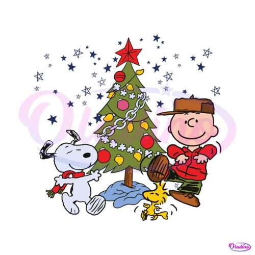 funny-charlie-brown-and-snoopy-christmas-tree-svg-file