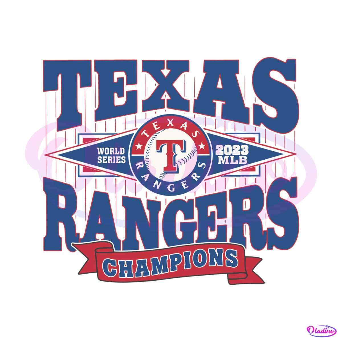 MLB 2023 Texas Rangers World Series Champions SVG File