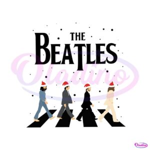 the-beatles-christmas-music-png-sublimation-download