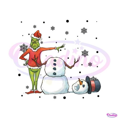 funny-grinch-santa-and-snowman-christmas-png-download