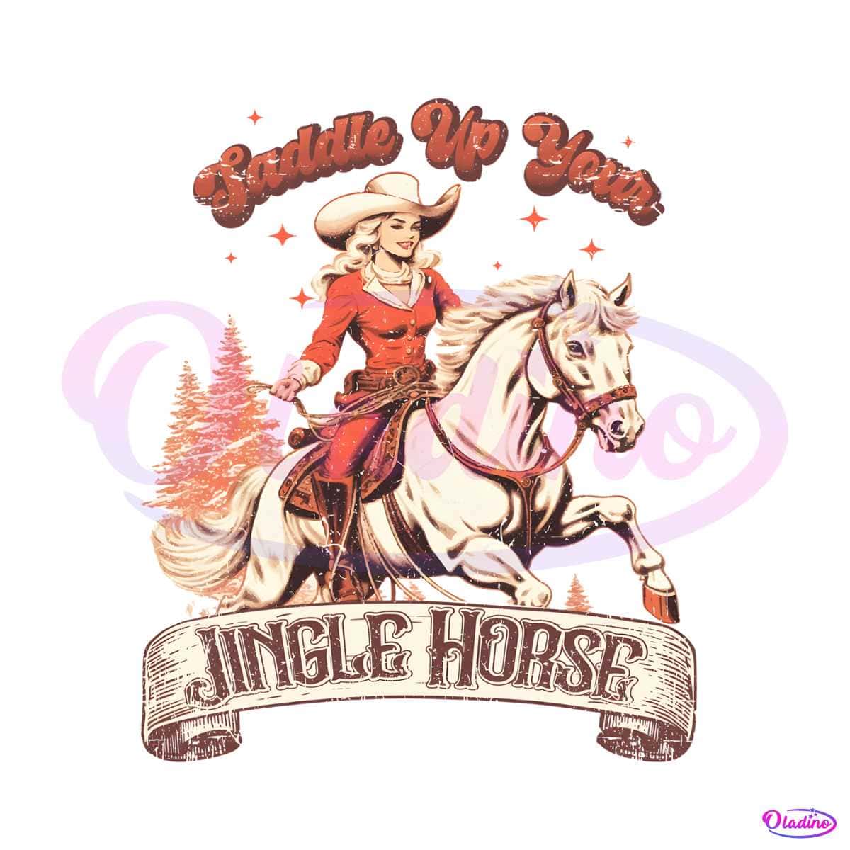 Saddle Up Your Jingle Horse PNG Sublimation Download - Oladino