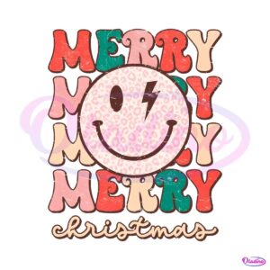 groovy-smiley-face-merry-christmas-png-download