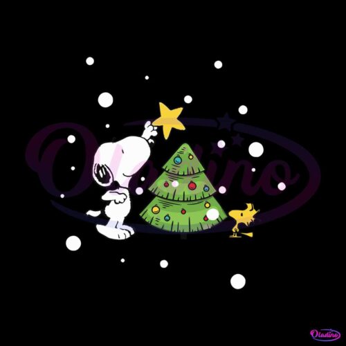 retro-christmas-tree-snoopy-dog-svg-digital-cricut-file