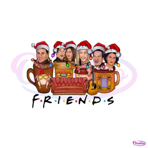 funny-friends-tv-show-christmas-vibe-png-download