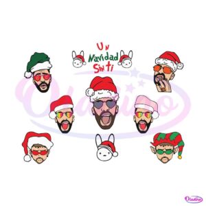 una-navidad-sin-ti-funny-bad-bunny-santa-svg-download