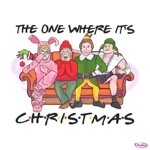 the-one-where-its-christmas-friends-png-download