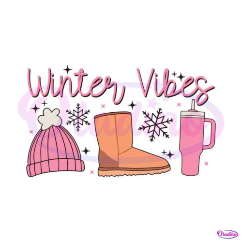 christmas-pink-winter-vibes-svg-graphic-design-file