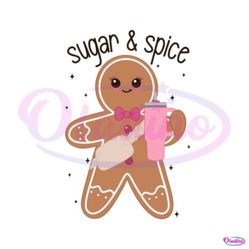 retro-sugar-and-spice-boujee-gingerbread-png-download