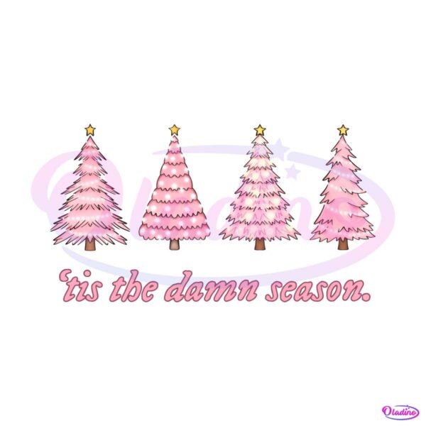 pink-tis-the-damn-season-christmas-png-sublimation