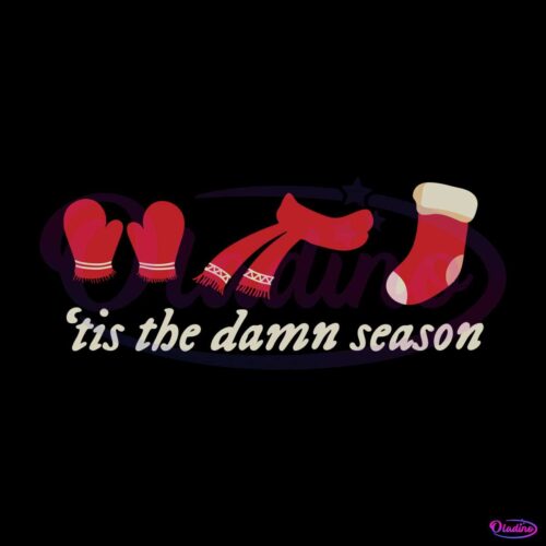 retro-tis-the-damn-season-winter-svg-digital-cricut-file