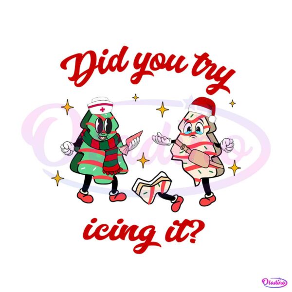 did-you-try-icing-it-nurse-christmas-tree-cake-png-file
