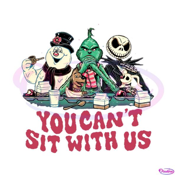 you-cant-sit-with-us-frosty-and-friends-svg-for-cricut-files