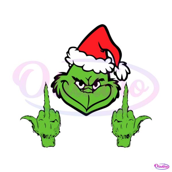 grinch-middle-finger-funny-grinch-face-svg-for-cricut-files
