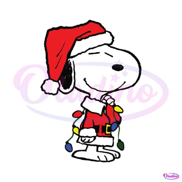 cute-snoopy-christmas-lights-and-santa-hat-svg-file