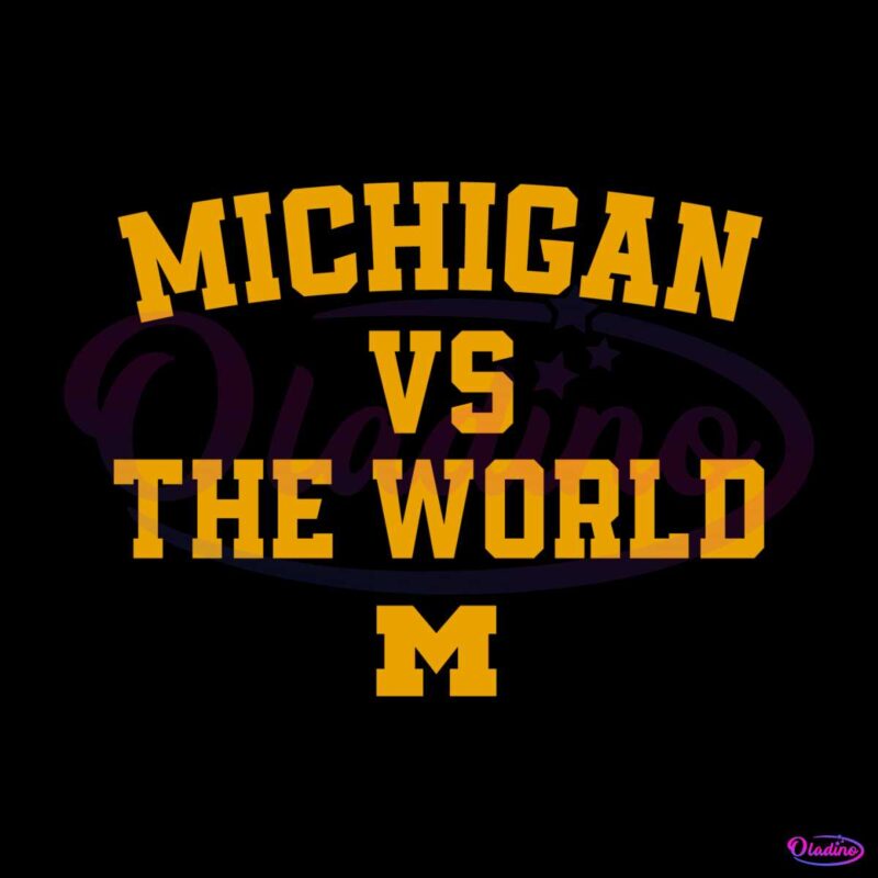 football-ncaa-michigan-vs-the-world-svg-digital-cricut-file