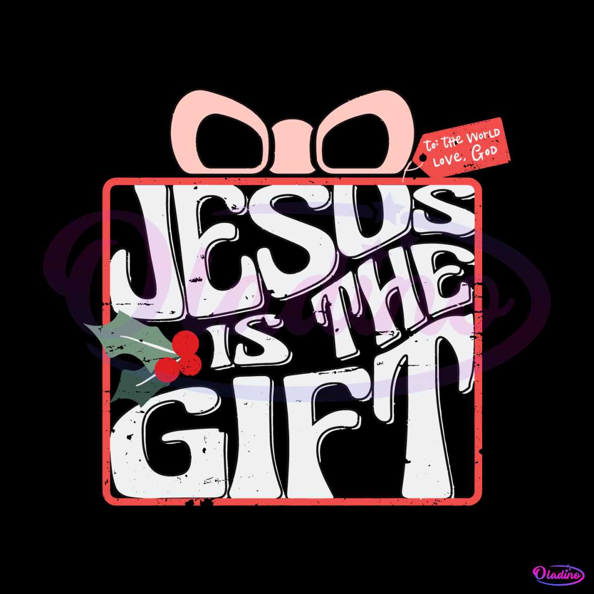 Jesus Is The Gift Christian Christmas SVG Digital Cricut File