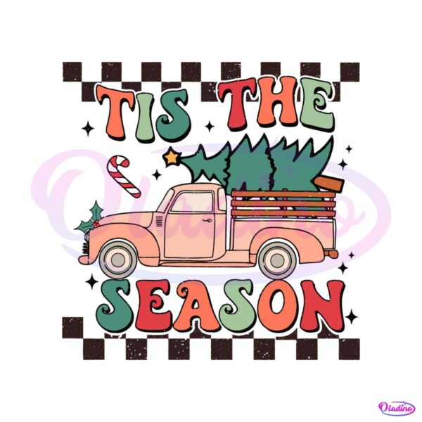 tis-the-season-christmas-truck-svg-graphic-design-file