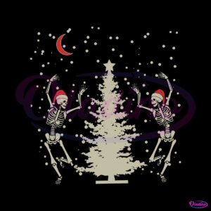 dancing-skeleton-christmas-tree-svg-graphic-design-file