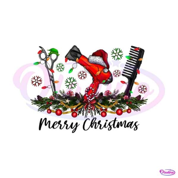 merry-christmas-hairstylist-retro-hairdresser-png-file